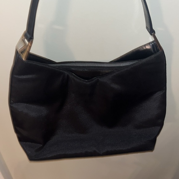 Gucci Handbags - Authentic Vintage Gucci Black Satin Classic Shoulder Bag- pre owned  ❤️